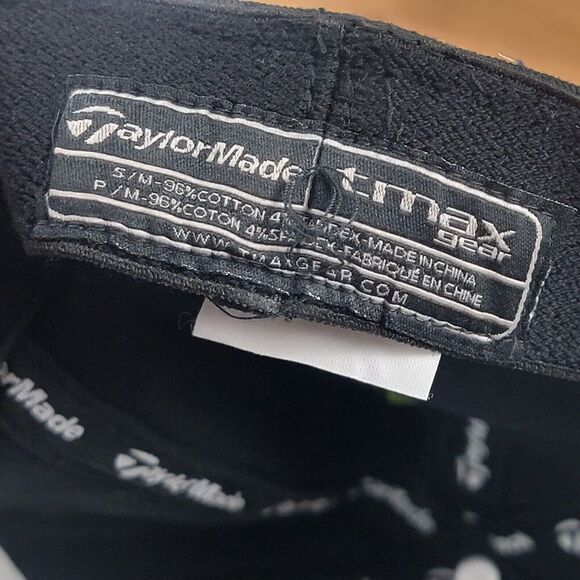 TaylorMade R11 TMax Burner Hat - Black Golf Cap NWD Fits Medium Fitted - Picture 9 of 10